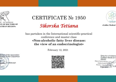 Certificate - TOP Clinic DENIS