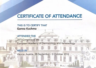 Certificate - TOP Clinic DENIS