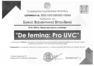 Certificate - TOP Clinic DENIS