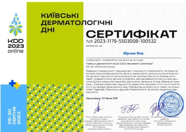 Certificate - TOP Clinic DENIS