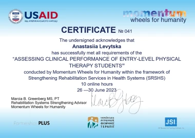 Certificate - TOP Clinic DENIS