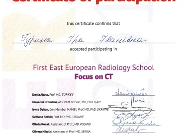 Certificate - TOP Clinic DENIS