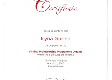 Certificate - TOP Clinic DENIS