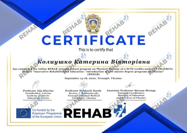 Certificate - TOP Clinic DENIS