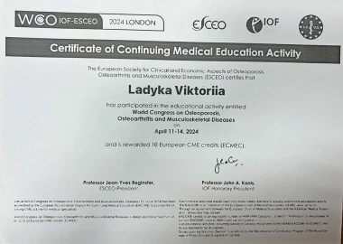 Certificate - TOP Clinic DENIS