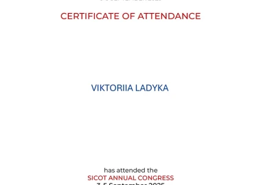 Certificate - TOP Clinic DENIS