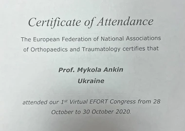 Certificate - TOP Clinic DENIS