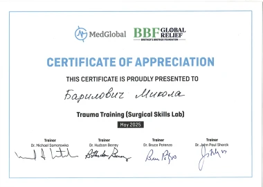 Certificate - TOP Clinic DENIS