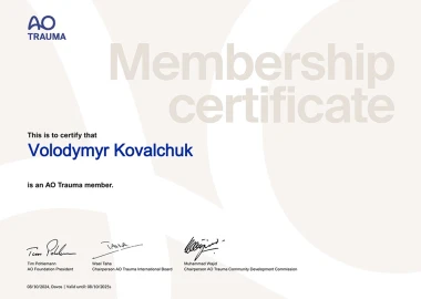 Certificate - TOP Clinic DENIS