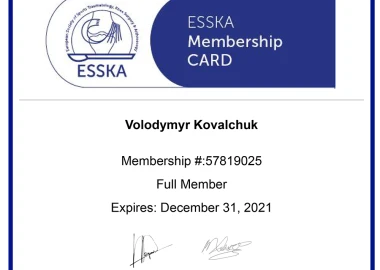 Certificate - TOP Clinic DENIS