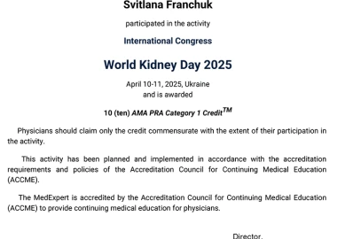 Certificate - TOP Clinic DENIS