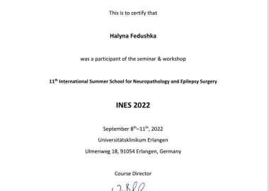 Certificate - TOP Clinic DENIS