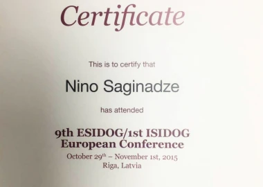 Certificate - TOP Clinic DENIS