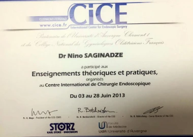 Certificate - TOP Clinic DENIS