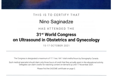 Certificate - TOP Clinic DENIS