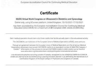 Certificate - TOP Clinic DENIS