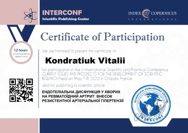 Certificate - TOP Clinic DENIS