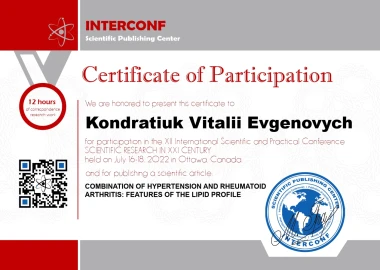 Certificate - TOP Clinic DENIS