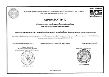 Certificate - TOP Clinic DENIS