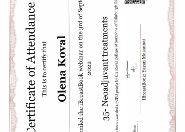 Certificate - TOP Clinic DENIS