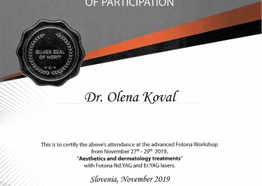 Certificate - TOP Clinic DENIS