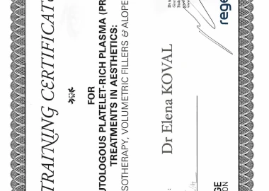 Certificate - TOP Clinic DENIS