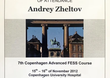 Certificate - TOP Clinic DENIS