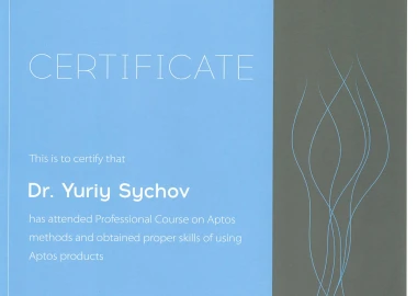 Certificate - TOP Clinic DENIS