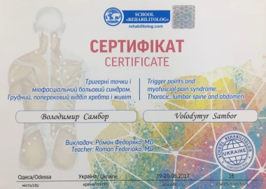 Certificate - TOP Clinic DENIS