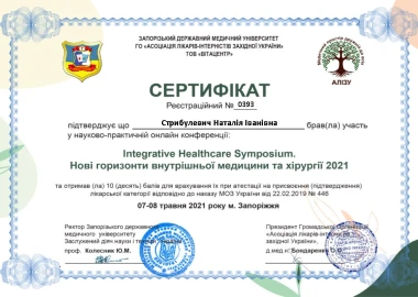 Certificate - TOP Clinic DENIS