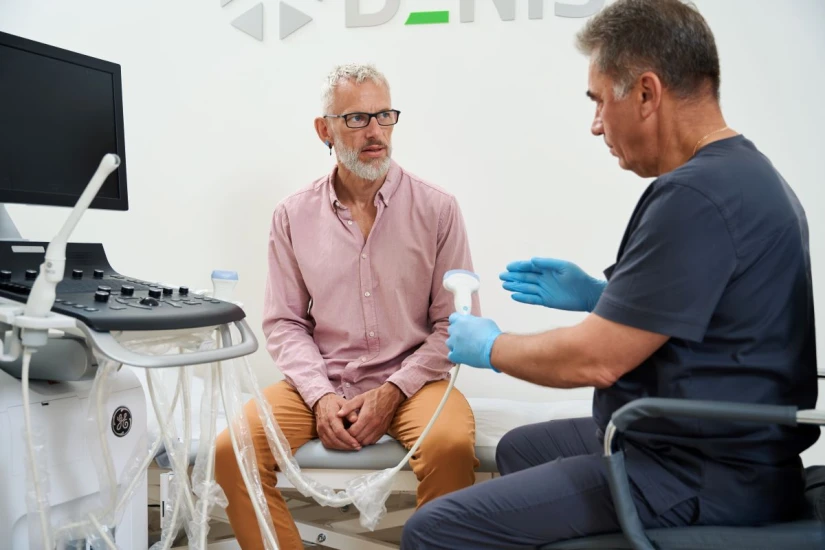 Для точной диагностики применяем компьютерную урофлоуметрию, УЗ-аппараты экспертного уровня, КТ, МРТ и другие виды исследований. Всё это доступно непосредственно в клинике. - TOP Clinic DENIS