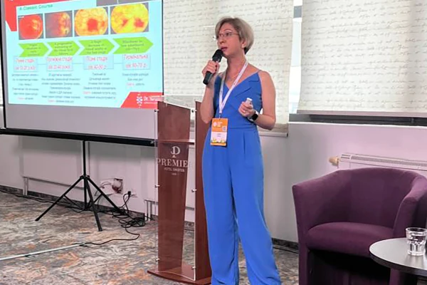 Наша лікар стала доповідачем на симпозіумі «Світло переможе темряву» - TOP Clinic DENIS